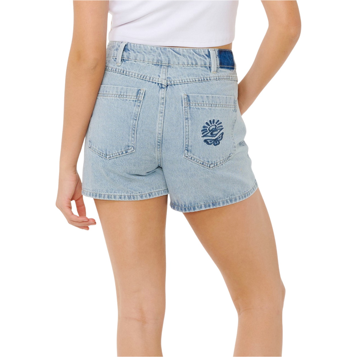 2026 Rip Curl Womens Tabby Denim Short 03RWWS - Vintage Blue